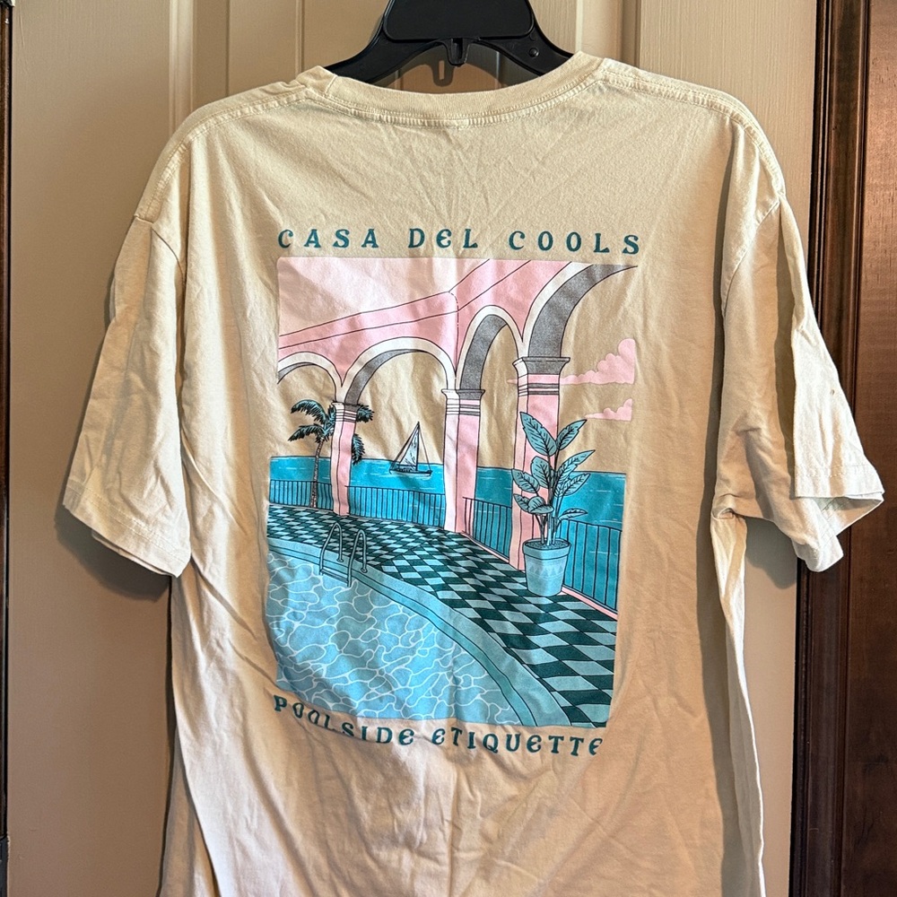 Barney Cools Cream Cotton Tee
